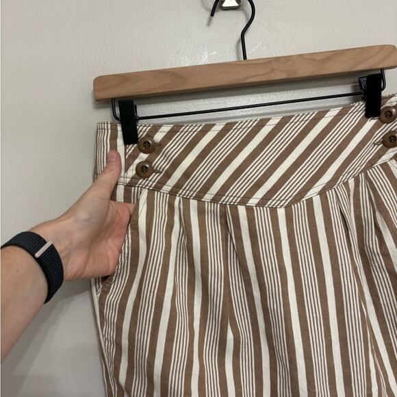 NWT Trina Turk Y2K Striped Neutral Mini Skirt - Size 6 - Picture 6 of 7